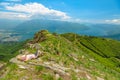 relaxing on Cardada-Cimetta mount Royalty Free Stock Photo