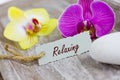 Relaxing coupon Royalty Free Stock Photo