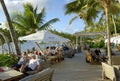 Relaxing on the deck at the Cooper Island Beach Club, Cooper Island, BVI