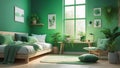 Relaxing Green Gradient Vibe Royalty Free Stock Photo