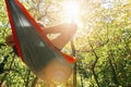 Relaxing in the hammock Royalty Free Stock Photo