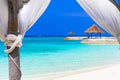 Relaxing holidays in tropical paradise Royalty Free Stock Photo