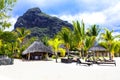 Relaxing holidays in tropical paradise. Mauritius island Royalty Free Stock Photo