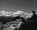 A relaxing moment on the top of Briasco mountain placed in northem of Italy.