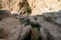 Relaxing visit to Wadi Bani Khalid, Oman Royalty Free Stock Photo