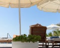 Relaxing by the Pool in Mykonos Greece Royalty Free Stock Photo