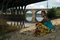 Relaxing by the river