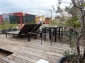 Relaxing roof garden in Spain