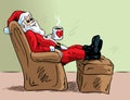 Relaxing Santa