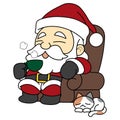 Relaxing Santa