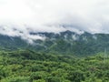 Relaxing scenery of beauty in rainy season