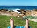 Relaxing by the seaside Royalty Free Stock Photo