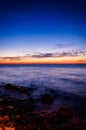 Relaxing Shoreline Sunset Royalty Free Stock Photo