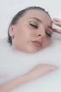 Relaxing in thermal bath Royalty Free Stock Photo