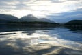 Relaxing view in the morning in the middle of nature in Norway Royalty Free Stock Photo