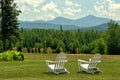 Relaxing view of White Mountains in New Hampshire