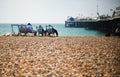 Relax on the beach, Brighton, summer 2015