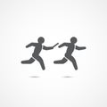 Relay race icon.