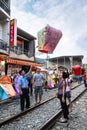 Releasing a Paper Sky Lantern