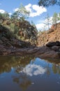 Relections in pool, Flinders Ranges, Australia Royalty Free Stock Photo