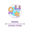 Reliability concept icon Royalty Free Stock Photo