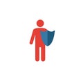 Reliability icon. Flat creative element from business ethics icons collection. Colored reliability icon for templates, web design