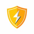 Reliable utility service filled colorful logo
