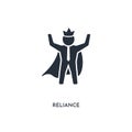 Reliance icon. simple element illustration. isolated trendy filled reliance icon on white background. can be used for web, mobile Royalty Free Stock Photo