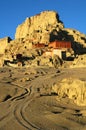 Relics of an Ancient Tibetan Castle Royalty Free Stock Photo