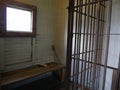 Relics of an old 1880s town jailhouse in South Dakota