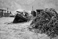 Whaling station Grytviken in South Georgia Royalty Free Stock Photo