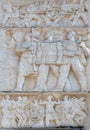 Relief above the Council of Ministers in Tirana