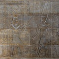 Relief in the Amun Sanctuary of the Luxor Temple in Egypt. Royalty Free Stock Photo