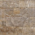 Relief in the Amun Sanctuary of the Luxor Temple in Egypt. Royalty Free Stock Photo