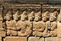 Relief in the ancient Borobudur temple