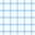 Relief background fabric texture, horizontal seamless textile vector. National pattern check tartan plaid in mint cream and blue