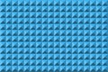 Relief blue pyramid texture seamless abstract pattern Royalty Free Stock Photo