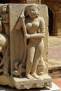 Relief carving of Nayika(female) in stone