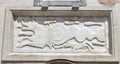 Relief in Church of Santa Maria Assunta in Positano, Naples, Italy Royalty Free Stock Photo