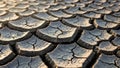 The relief and depth of the cracks emphasizing the harshness of the Royalty Free Stock Photo
