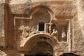 Relief of Great Catacomb in Dara Ancient city, Mardin Turkey
