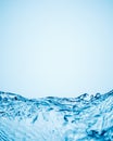 The relief horizontal wave. water splash. Copy spase. Royalty Free Stock Photo