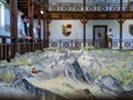 Relief map of Carinthia in Villach, Austria, Relief von Karnten Royalty Free Stock Photo