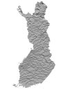 Relief Map of Finland