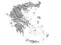 Relief Map of Greece