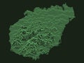 Relief Map of Hainan Province