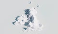 Relief map with the heights of Great Britain and Ireland