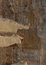 Relief on the north face of pillar B in the transverse hall of the Tomb of Amenemopet, TT41 in the Theban necropolis.