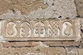 Relief patterns on wall of Seljukian cupolaii Royalty Free Stock Photo