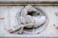 Relief on the portal of the Cathedral of Saint Lawrence in Lugano